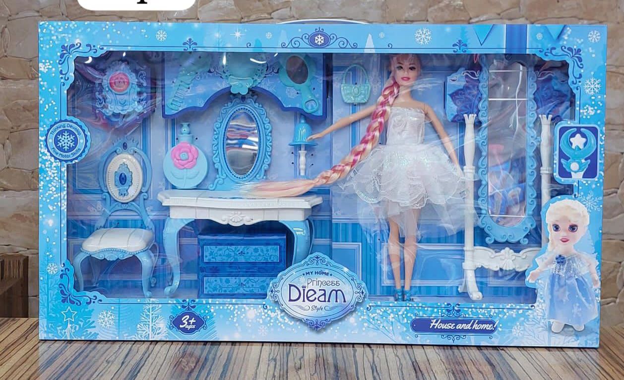 Maison de poupée Princesse avec accessoires