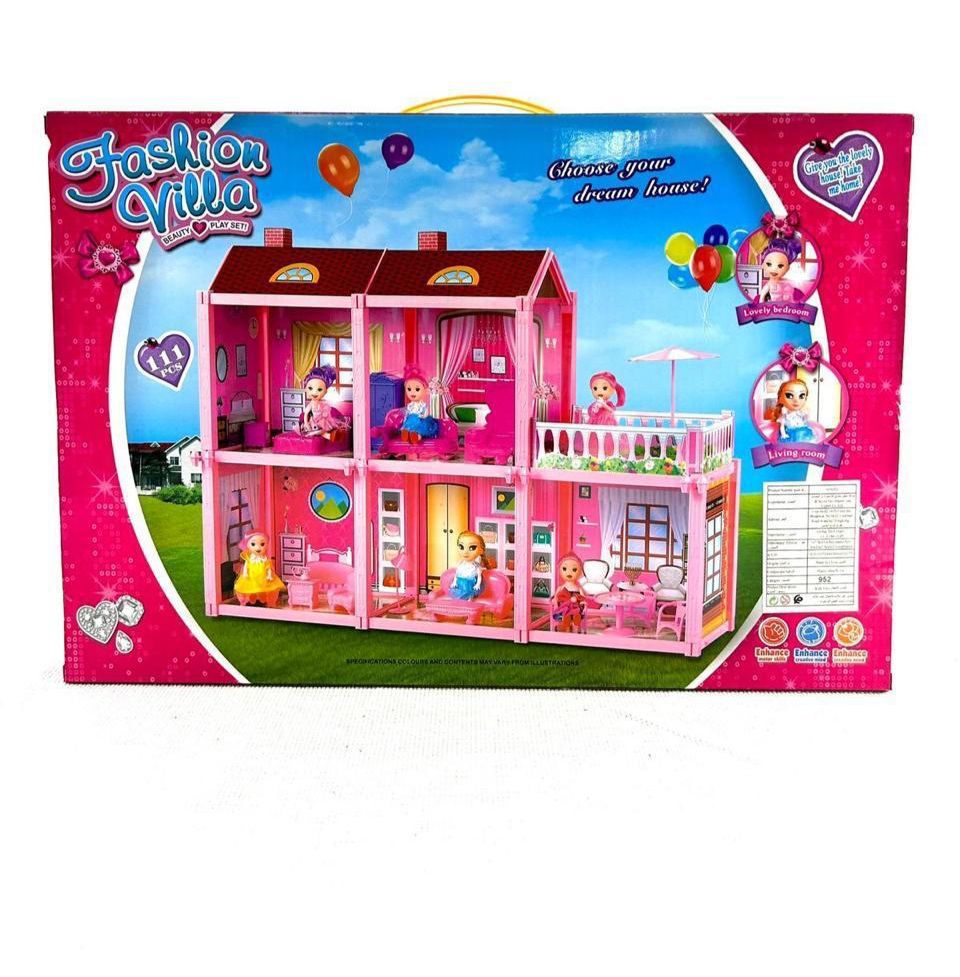 Maison de poupée Fashion Villa Beauty – Play Set 111 pièces