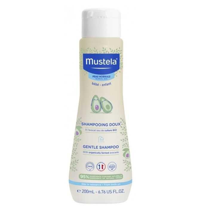 Mustela Shampoing Doux Bébé à l’Avocat BIO – 200ml