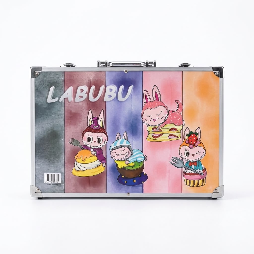 Mallette d'Art LABUBU – Coffret de Coloriage et Peinture 114 Pièces