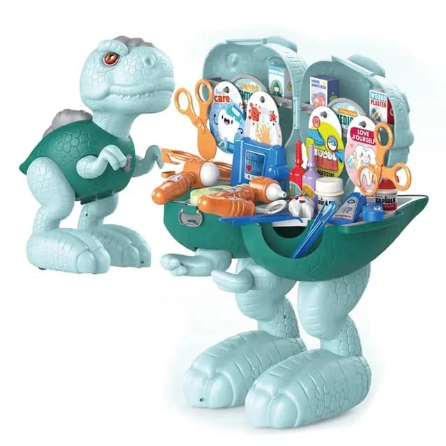 Clinique Dentaire Dinosaure 2-en-1 – Coffret de Jeu 36 Pièces