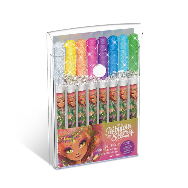 Stylos à encre gel – Couleurs néon et métallisées