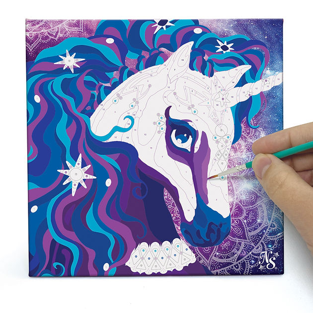 Peinture à Numéros sur Toile – Nebulous Stars