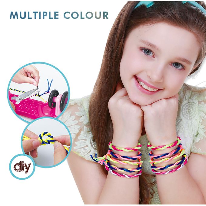 Kit de création de bracelets torsadés 2 en 1 élégants pour fille