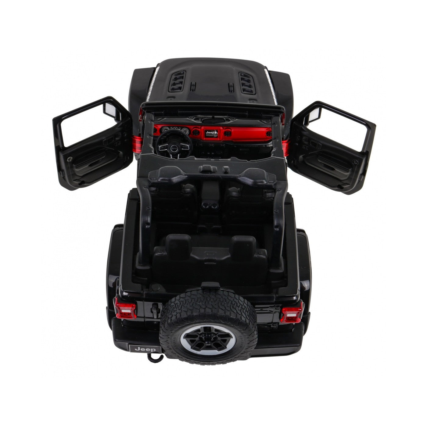 Voiture radiocommandée Jeep Wrangler Rubicon Noir 1:14 - Rastar