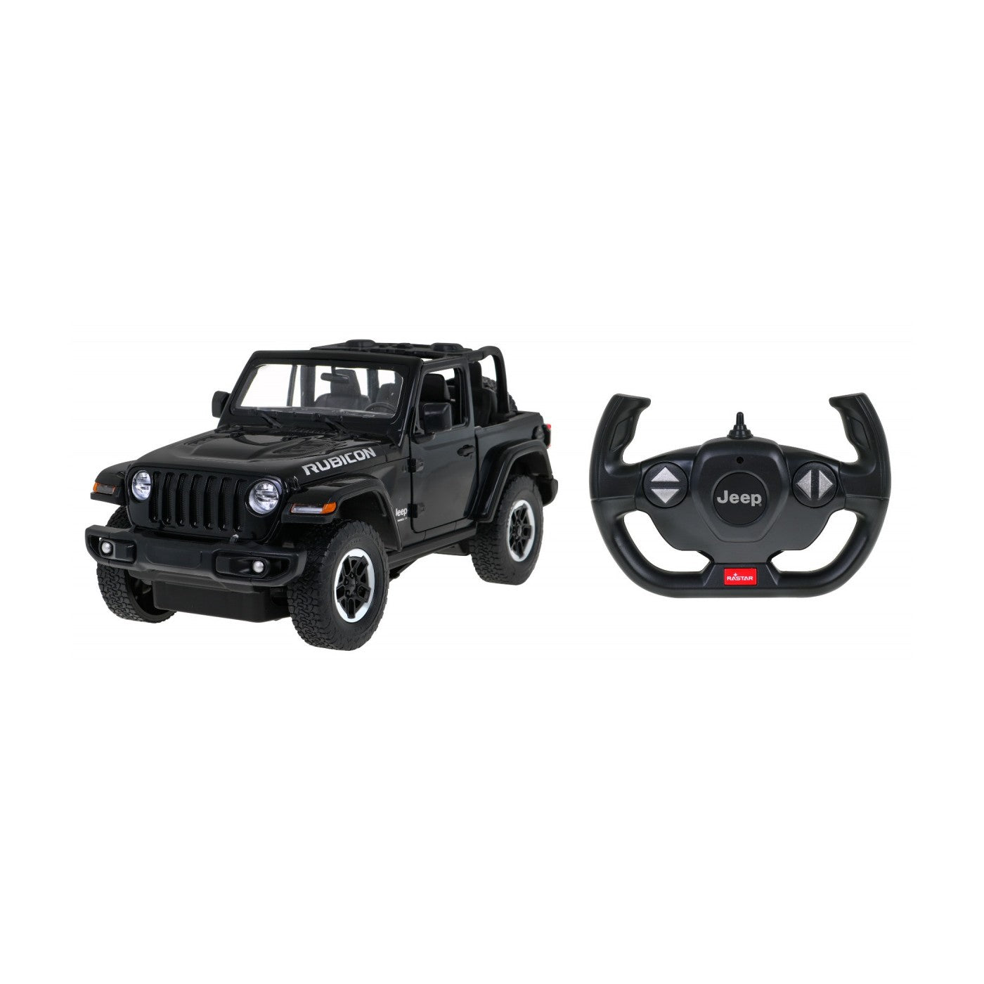 Voiture radiocommandée Jeep Wrangler Rubicon Noir 1:14 - Rastar