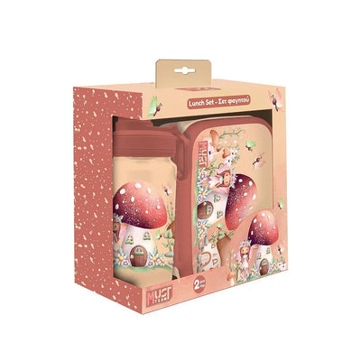 Set Repas Fée Champignon – Gourde et Boîte à Repas – MUST Team