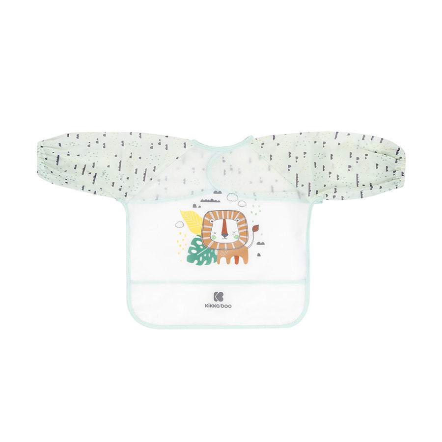 Bavoir Manches Longues EVA avec Ramasse-Miettes – Savanna Mint