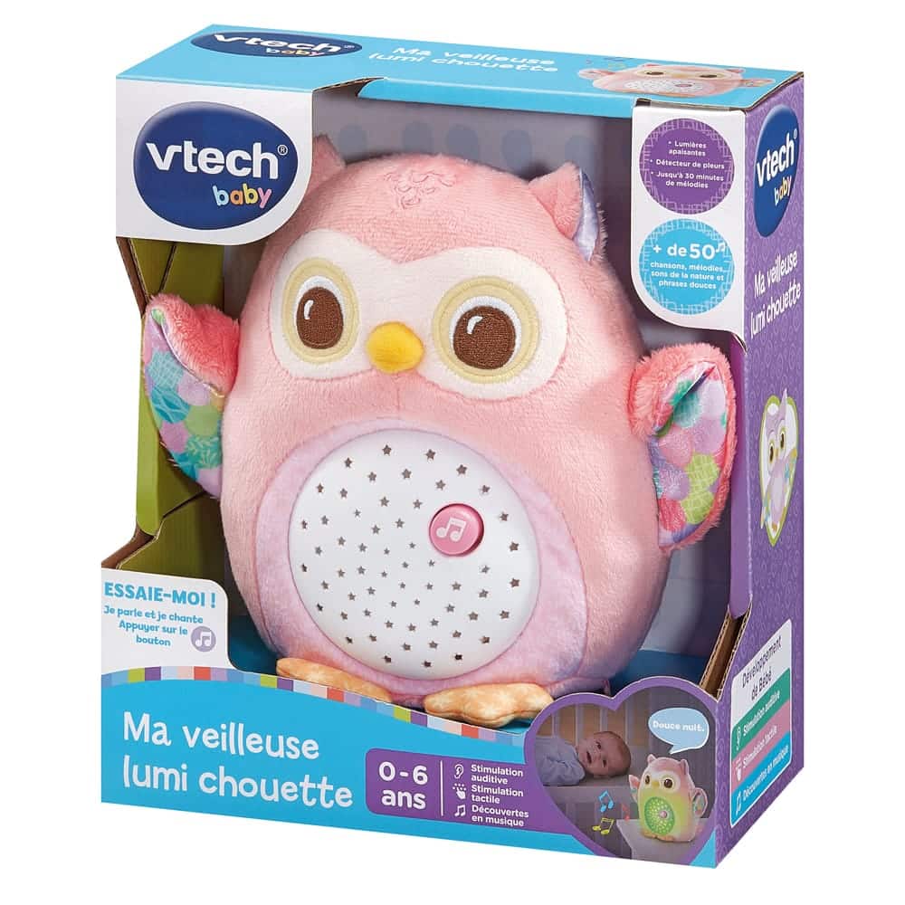 VTech Ma Veilleuse Lumi’Chouette – Rose