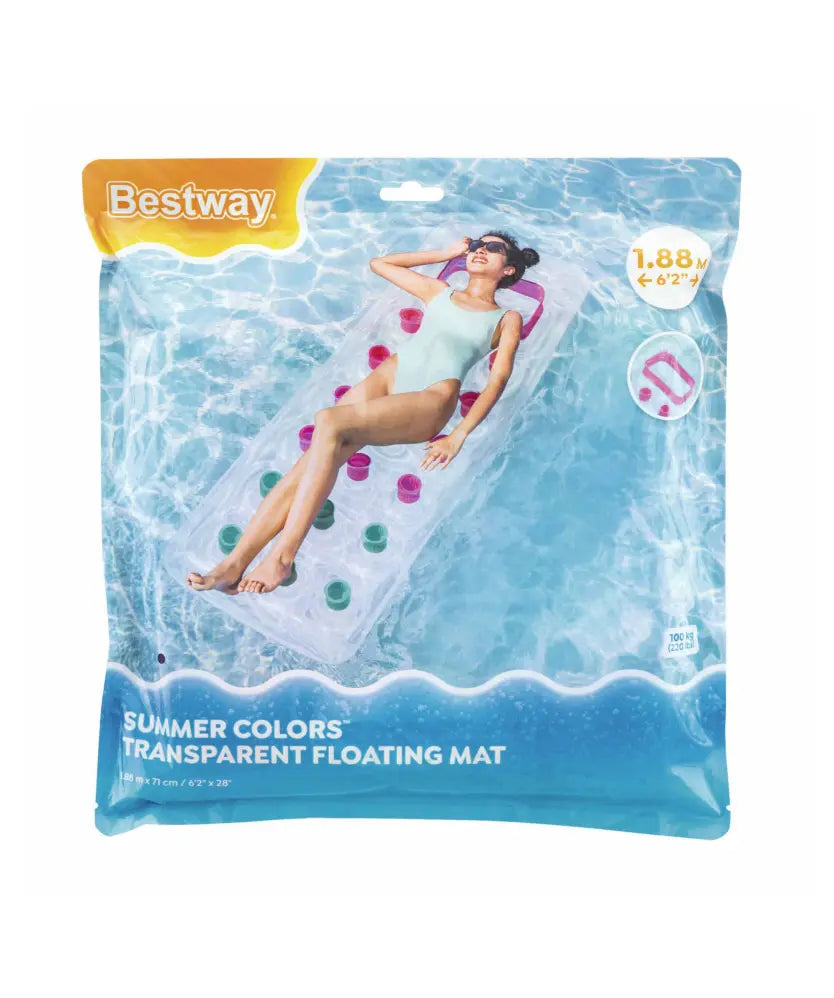 Matelas Gonflable Adulte avec Hublots – Bestway Summer Colors