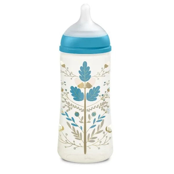 Biberon Premium Gold Tétine SX Pro 360ml Bleu – Suavinex – +6 mois