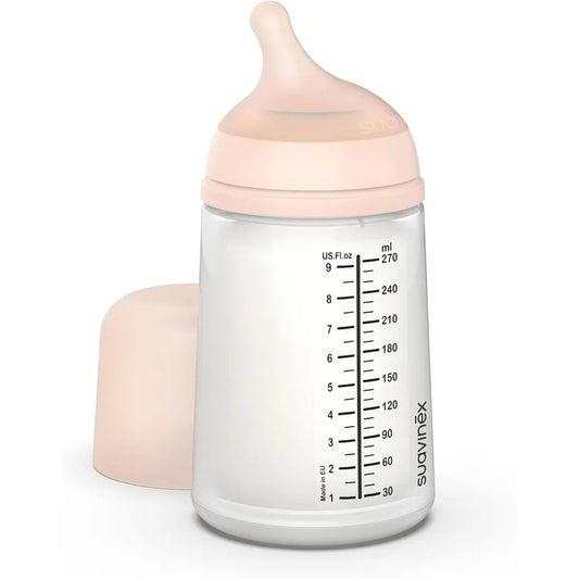 Biberon Suavinex Anti-Coliques Zero.Zero Débit Moyen 270ml – 3 mois+