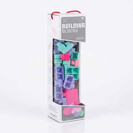 Blocs de Construction Souples TPR Pastel (36 Pcs)