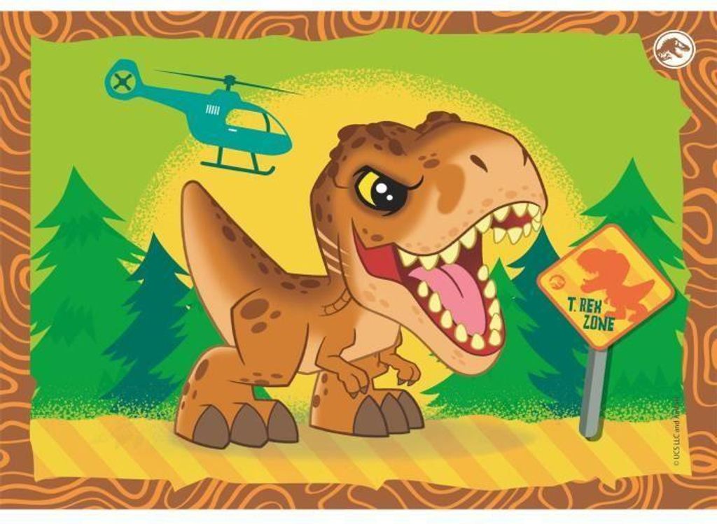Puzzle 4 en 1 – Jurassic World – Clementoni