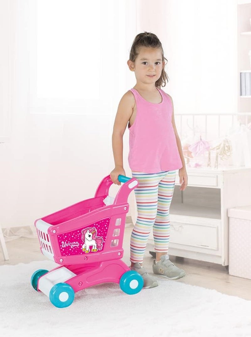 Chariot de Supermarché Enfant Motif Licorne – Dolu