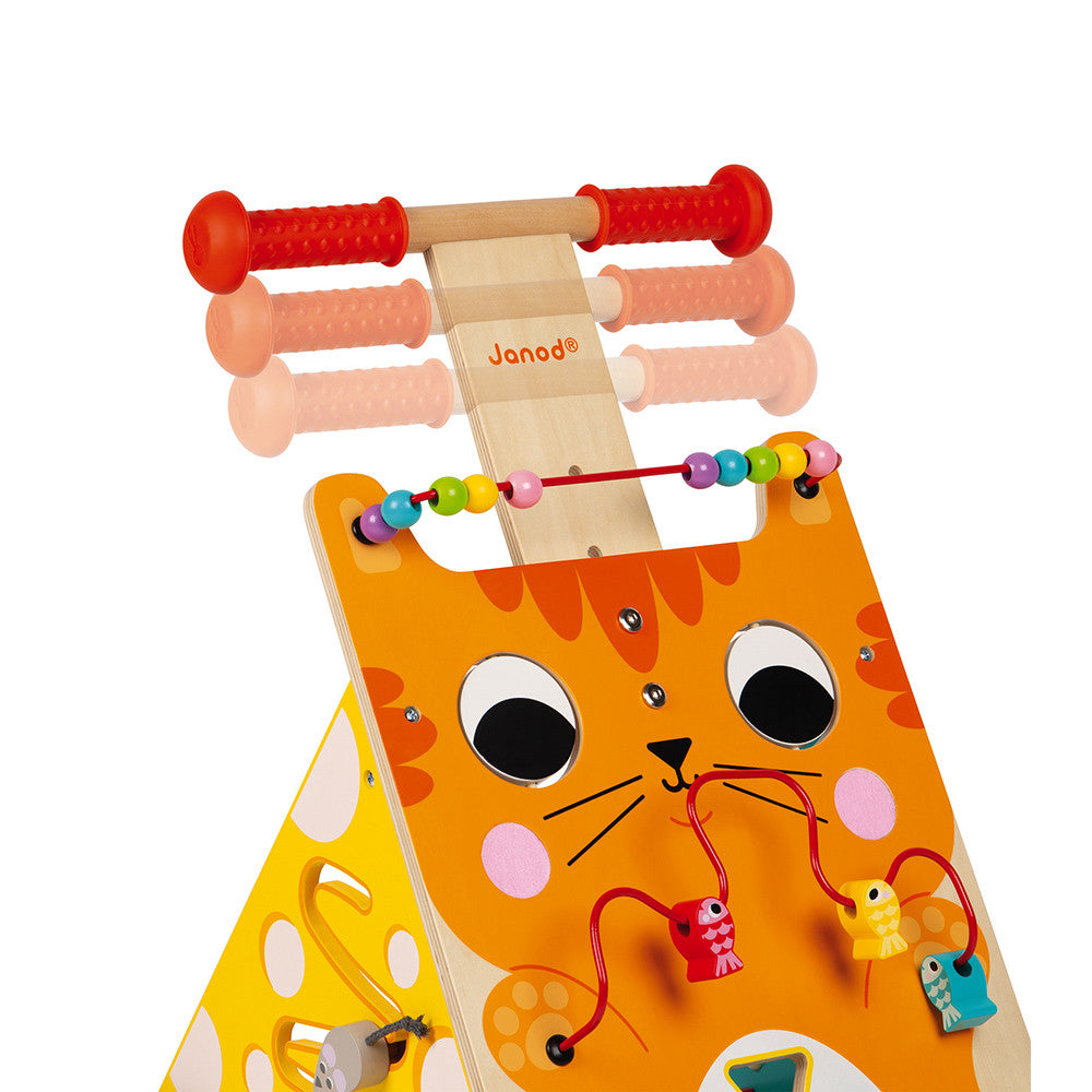 Chariot Multi-Activités Chat en Bois – Janod