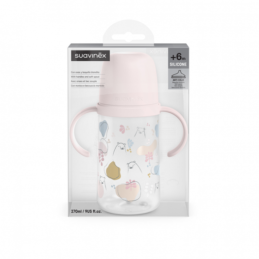 Tasse d’Apprentissage 270 ml Rose – Suavinex