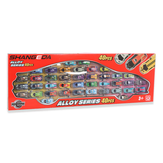 Coffret de 40 Voitures Miniatures en Alliage – Alloy Series