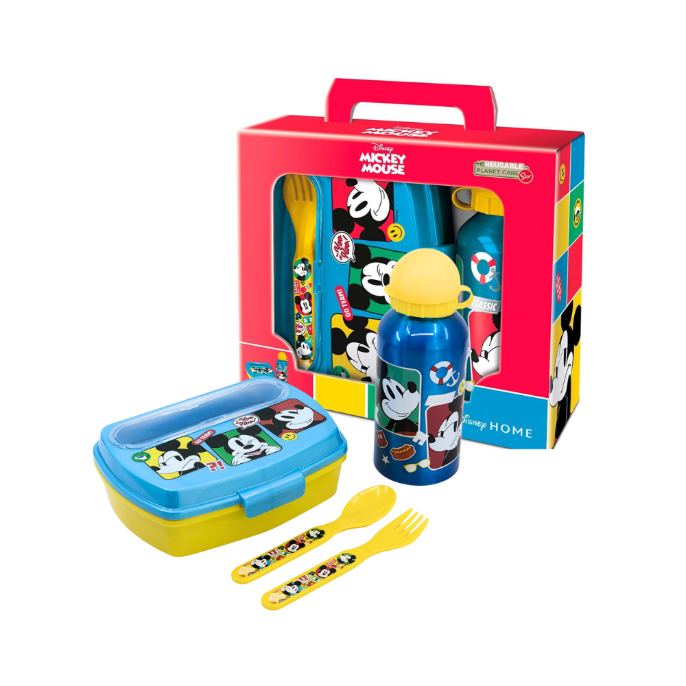 Set Lunch Box Mickey Mouse – 4 pièces