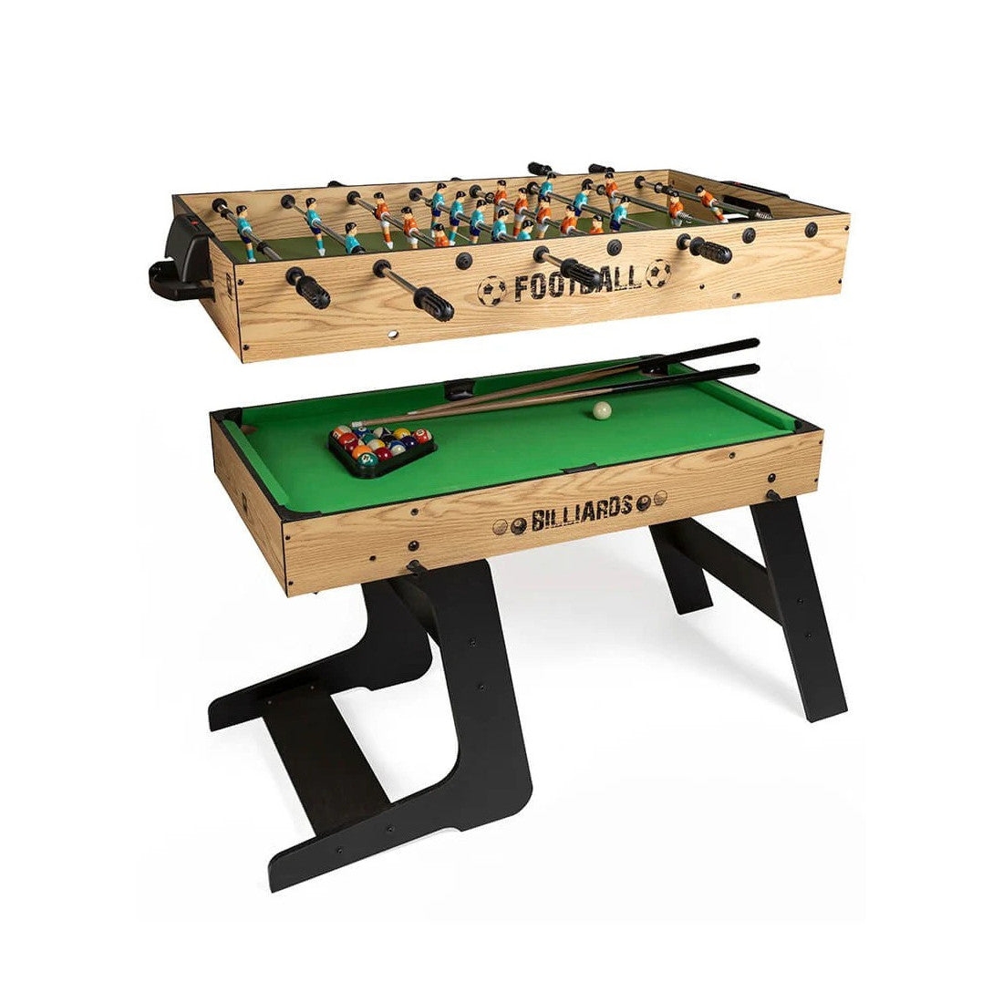 Eurekakids Babyfoot & Billard Pliants 2 en 1