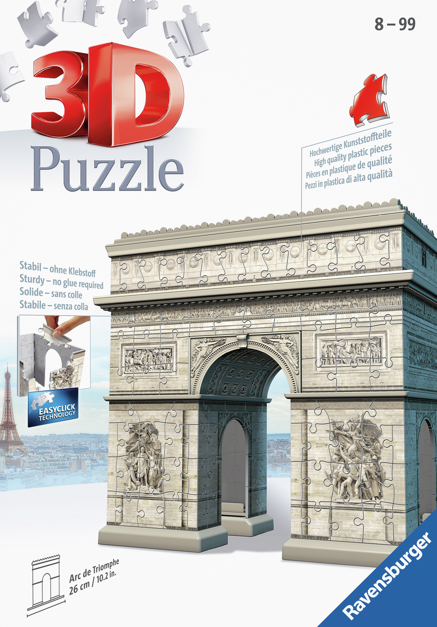 Puzzle 3D Bâtiments – Arc de Triomphe – Ravensburger