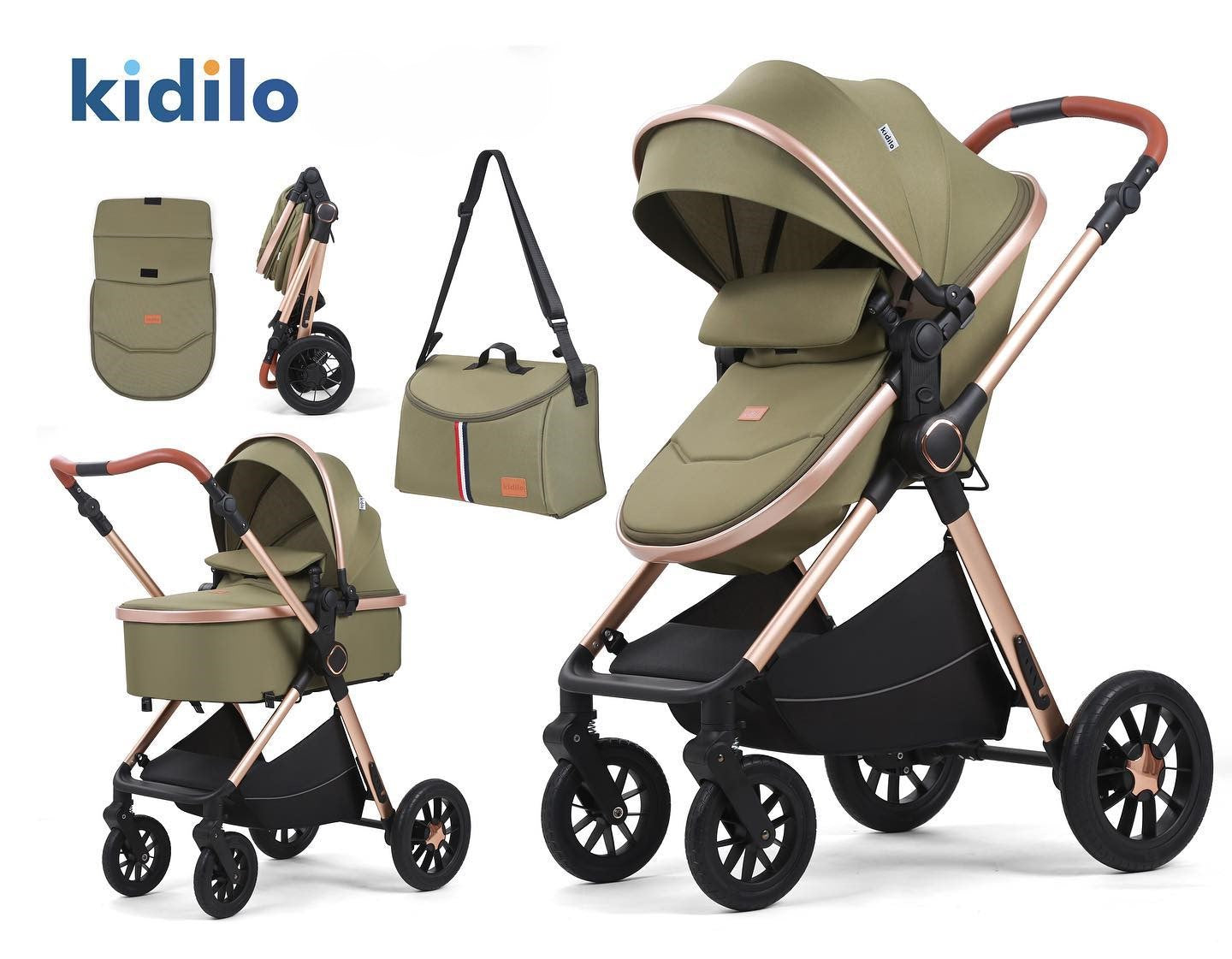 Poussette Réversible 2 en 1 – Kidilo