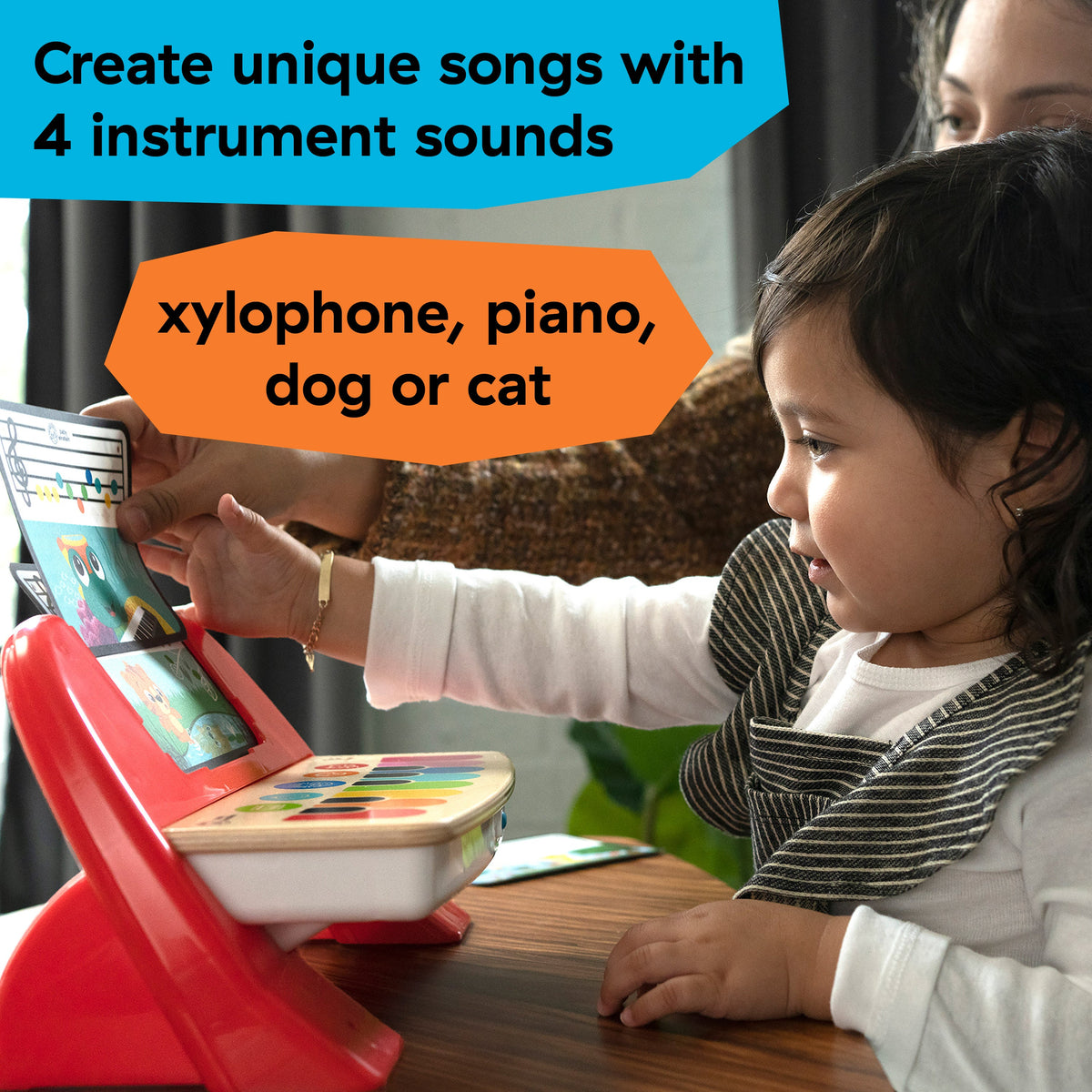 Hape Baby Einstein Premières Mélodies de Cal - Piano en Bois pour Bébé