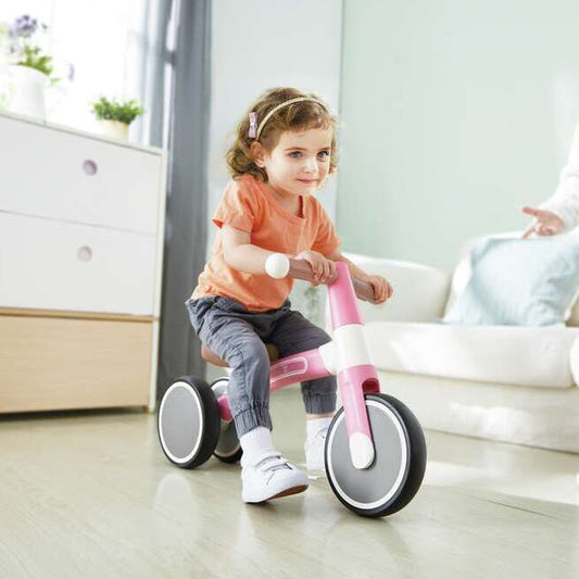 Hape Vélo d'Équilibre Vespa Rose - Draisienne Évolutive pour Tout-Petits