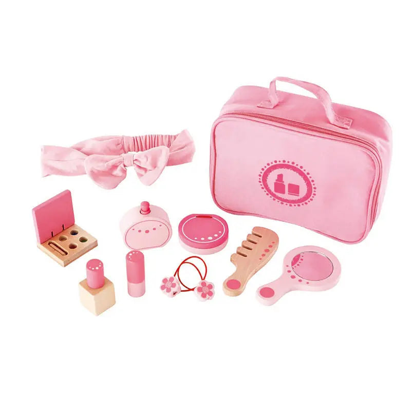 Kit de Beauté en Bois Hape - Trousse Coiffure et Maquillage pour Enfant