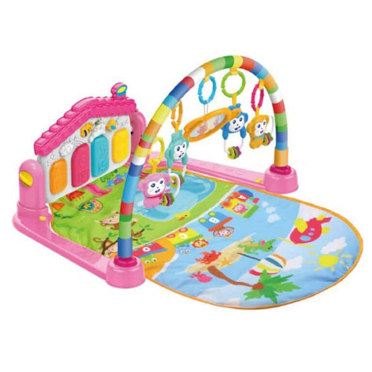 Tapis Piano d’éveil musical lumineux 3 en 1 Rose – Huanger