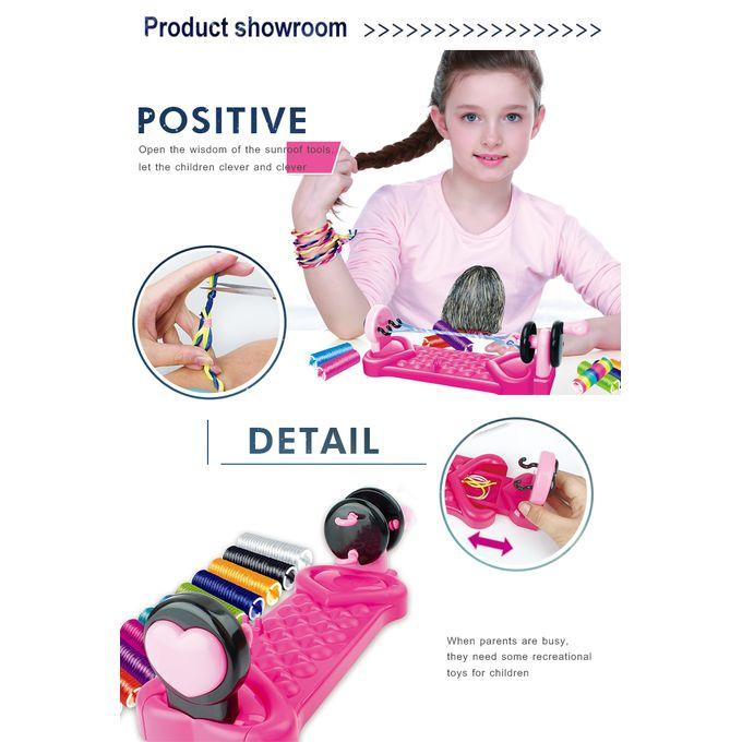Kit de création de bracelets torsadés 2 en 1 élégants pour fille