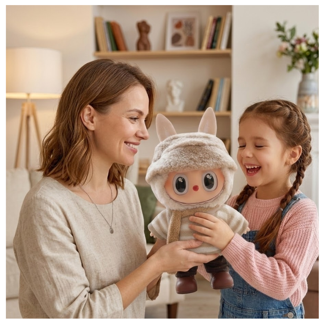 Labubu Peluche 30cm – Cute Autumn Outfi