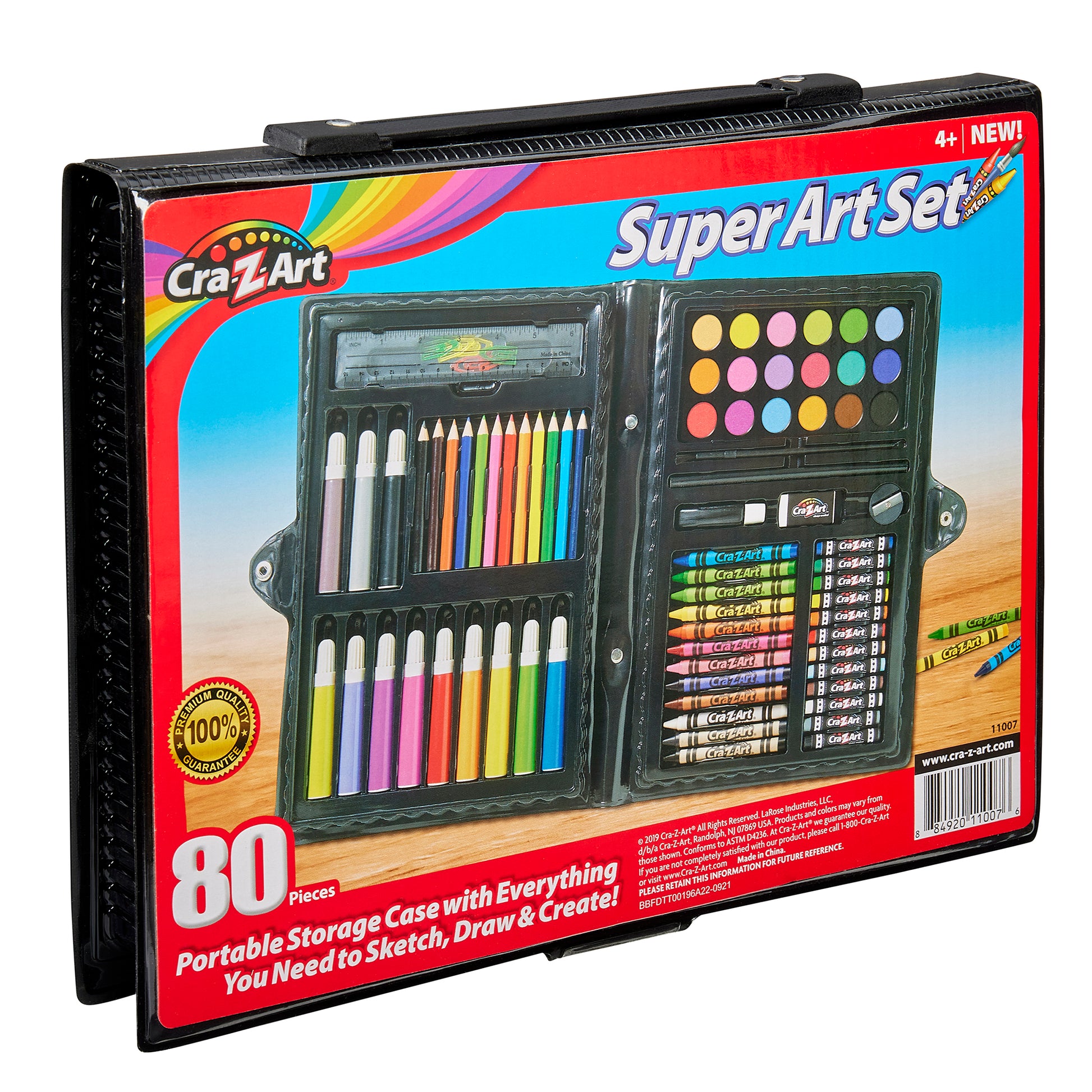 Coffret de dessin et coloriage 80 pièces - Malette d'art complète