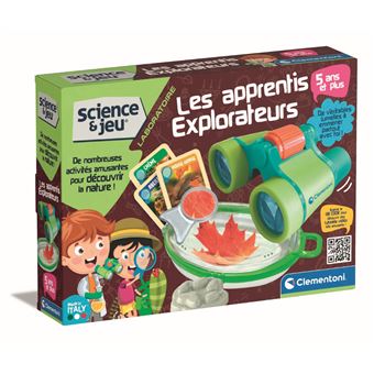 Clementoni Les Apprentis Explorateurs – Coffret Nature avec Jumelles et Loupe