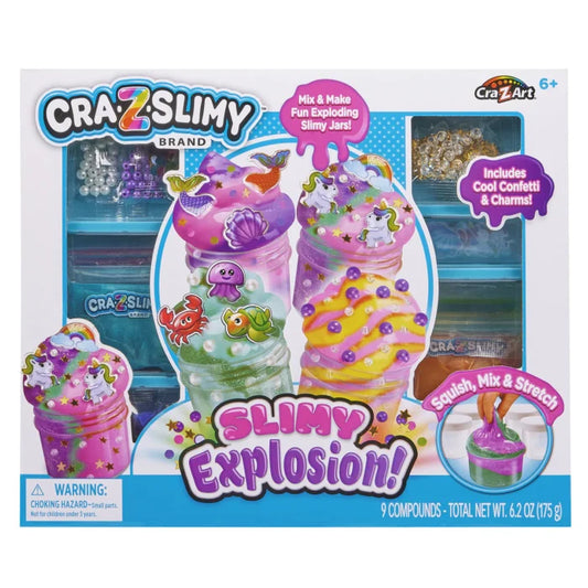 Coffret slime Slimy Explosion - 9 compositions à mélanger