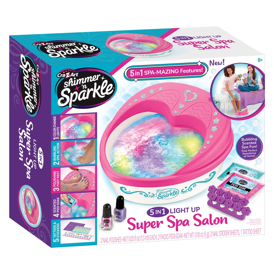 Spa des pieds lumineux 5 en 1 - Super Spa Salon