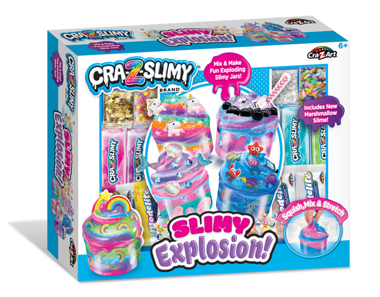 Coffret slime Slimy Explosion - 9 compositions à mélanger