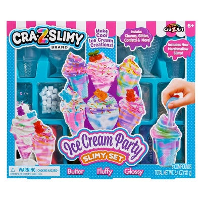Coffret slime Ice Cream Party - Crée tes glaces en slime