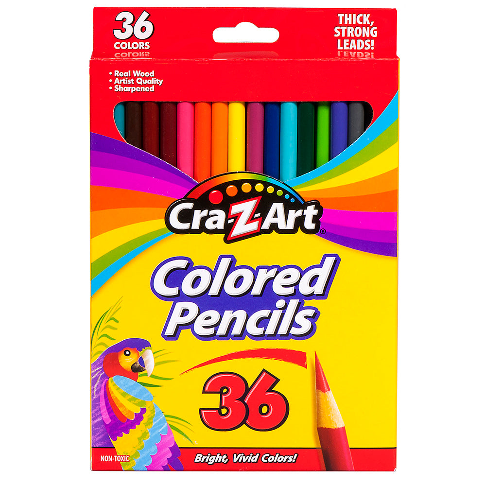 Boîte de 36 crayons de couleur - Coloris variés