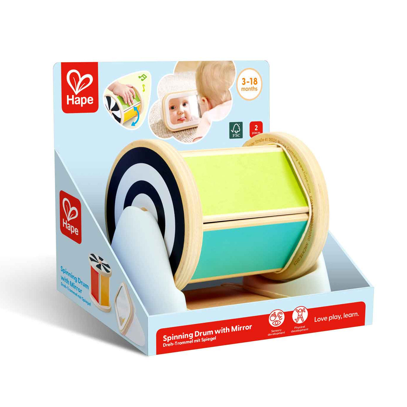Tambour rotatif avec miroir Hape