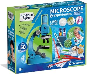 Clementoni Microscope & Expériences – Zoom 1200x, 50 Expériences