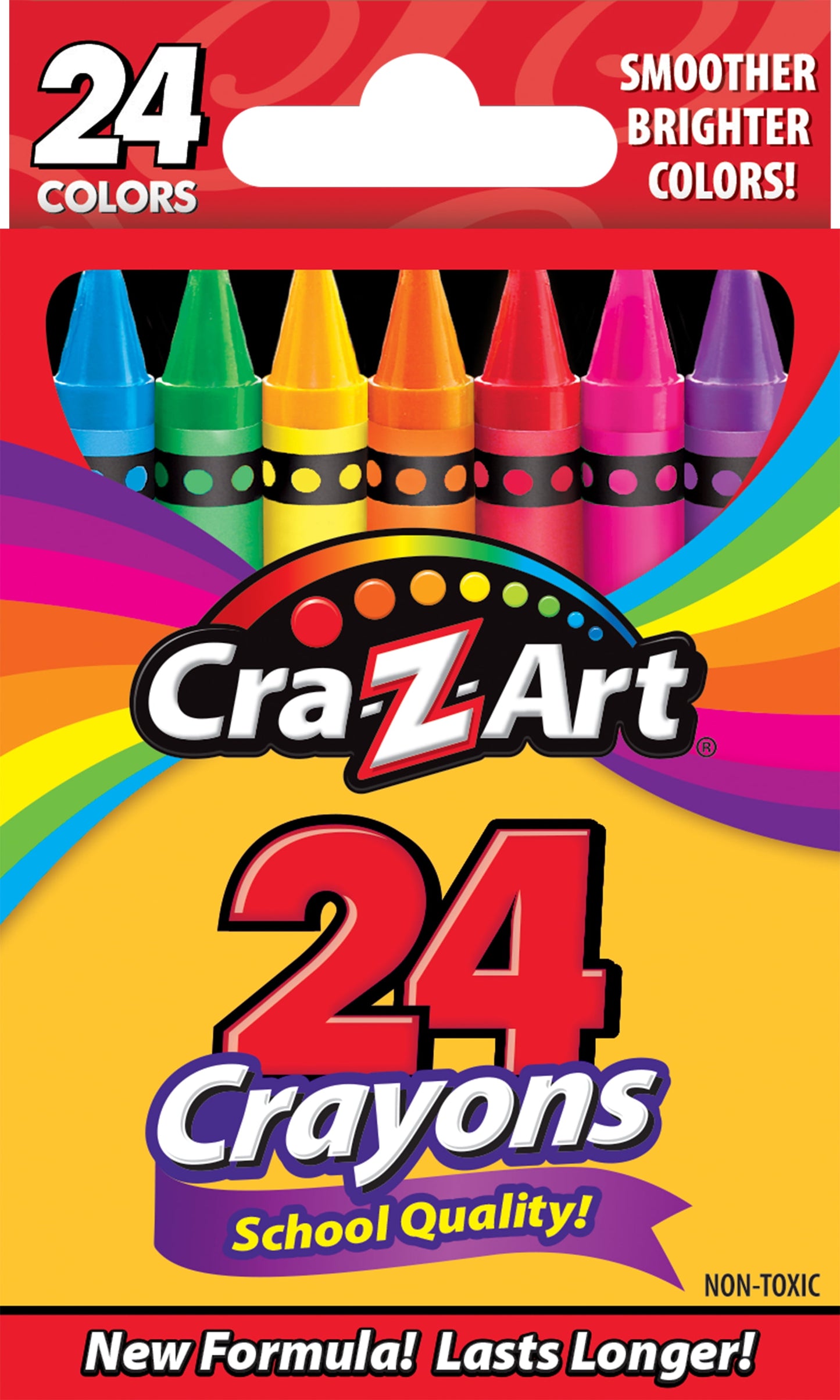 Boîte de 24 crayons de cire qualité école