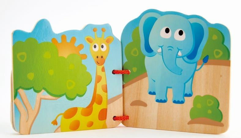 Livre en bois Hape - Les animaux de la jungle