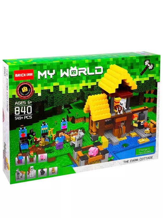 Minecraft Set de Construction Ferme Cottage – 840 Pièces