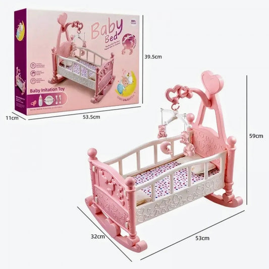 Berceau de poupée Baby Bed avec carrousel rotatif