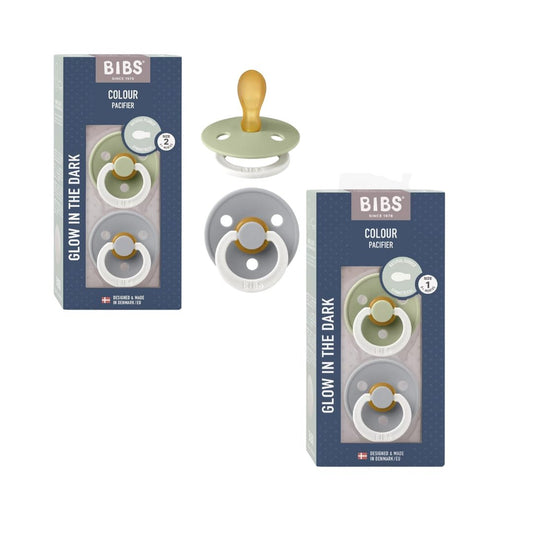 Lot de 2 sucettes symétriques Sage Glow – Bibs