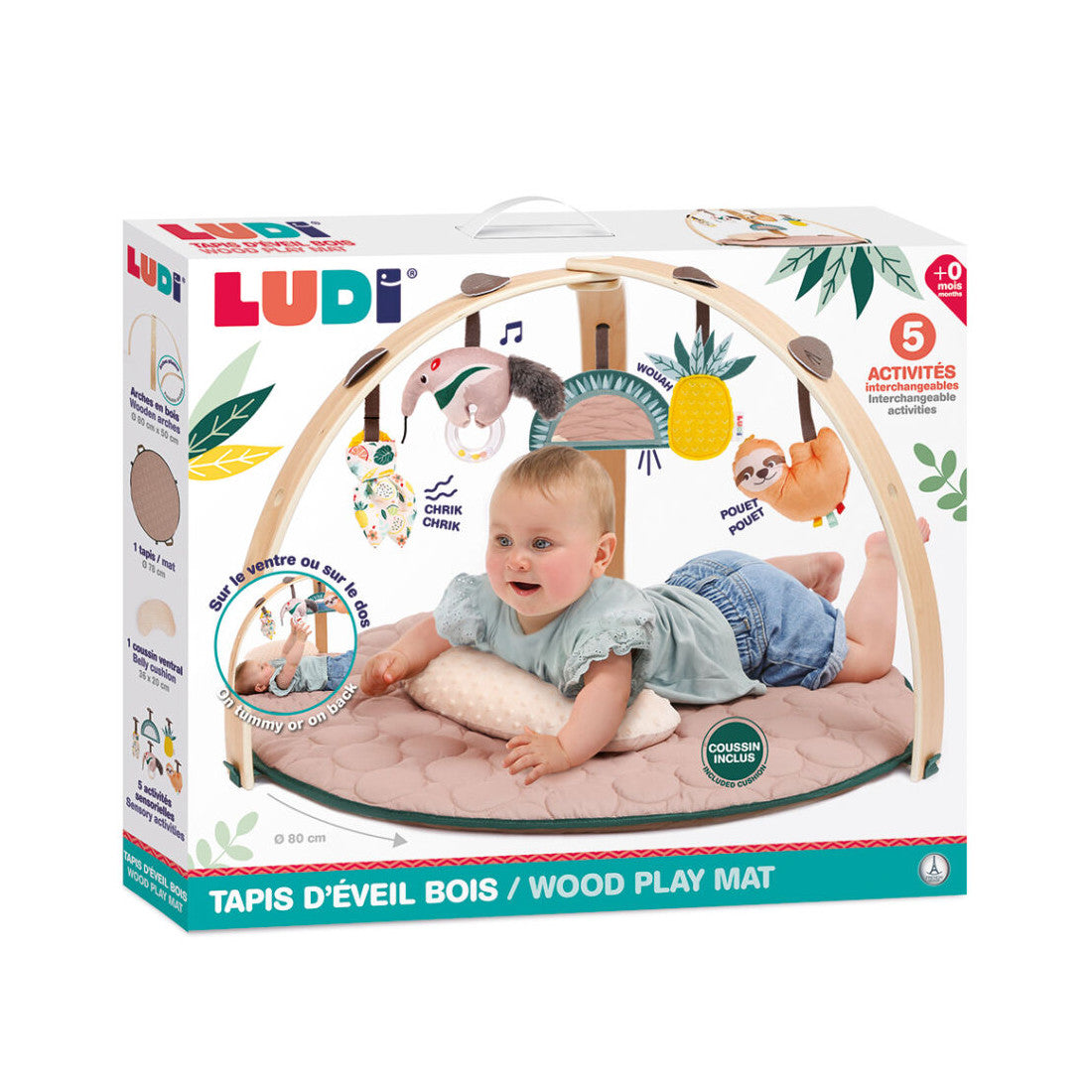 Tapis d’Éveil Arche Bois 0m+ - LUDI