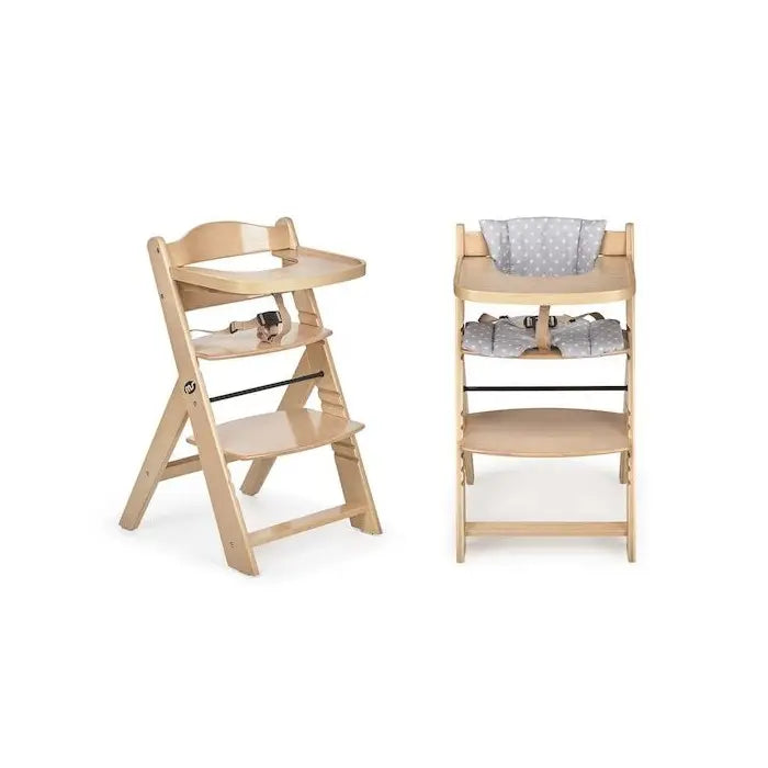 MS Innovaciones Chaise haute évolutive en bois de 6 à 10ans - Naturel