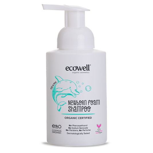 Shampoing Mousse Nouveau-né BIO 300ml – ECOWELL