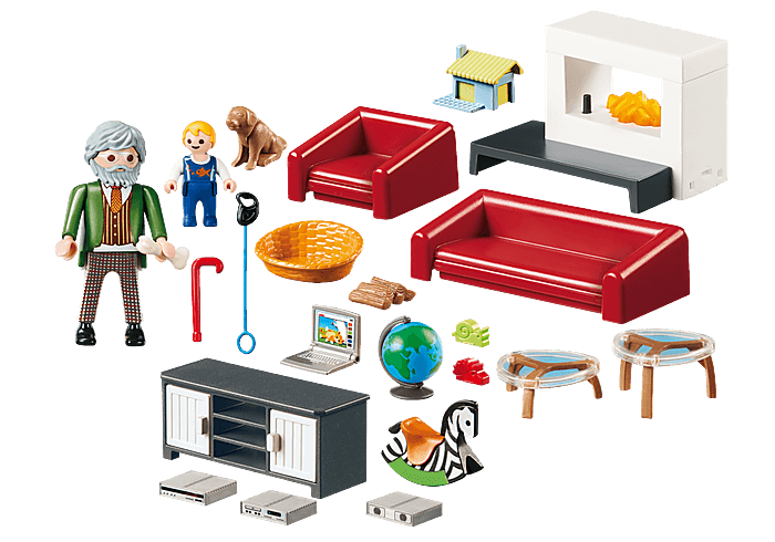 Playmobil Dollhouse – Salon avec Cheminée